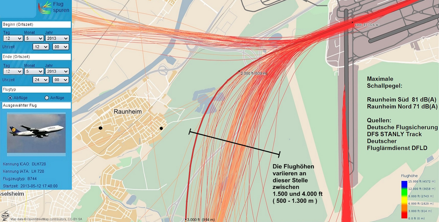 Flugspuren Sdumfliegung