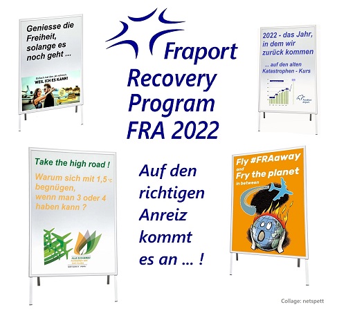 Collage: Fraport Recovery - Anreize